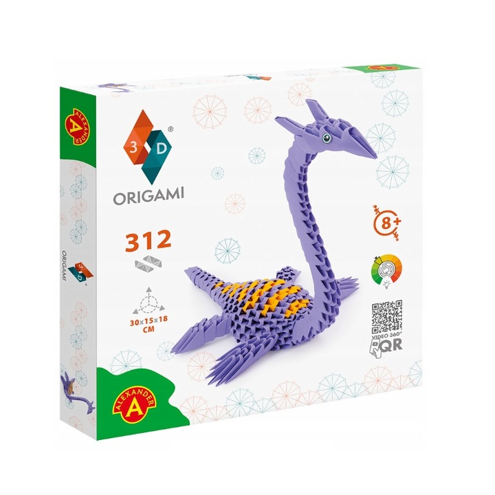 3D origami – Plesiosaurus, Alexander, 8+