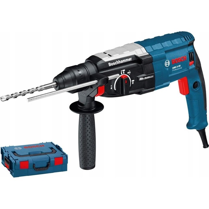 GBH 2-28 - Rotopercutor SDS-Plus, 880 W, 3.2 J, sistem antivibratii, protectie suprasarcina, valiza speciala