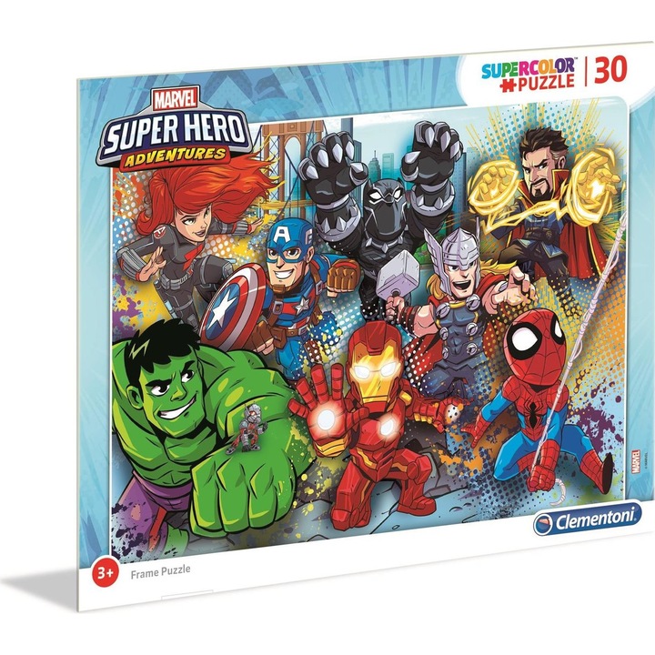 30 darabos puzzle, Clementoni, Multicolor