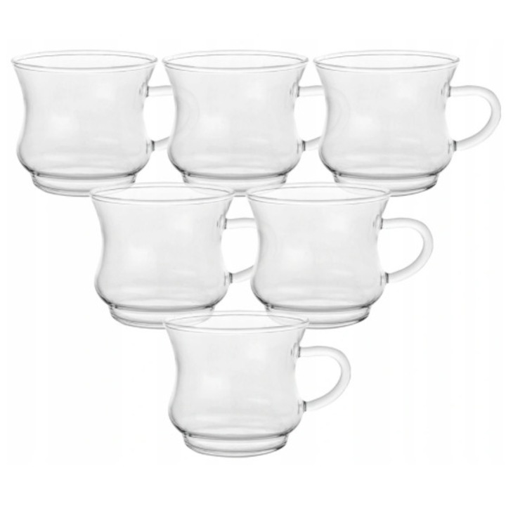 Pahare termorezistente IZA, set de 6, 220 ml