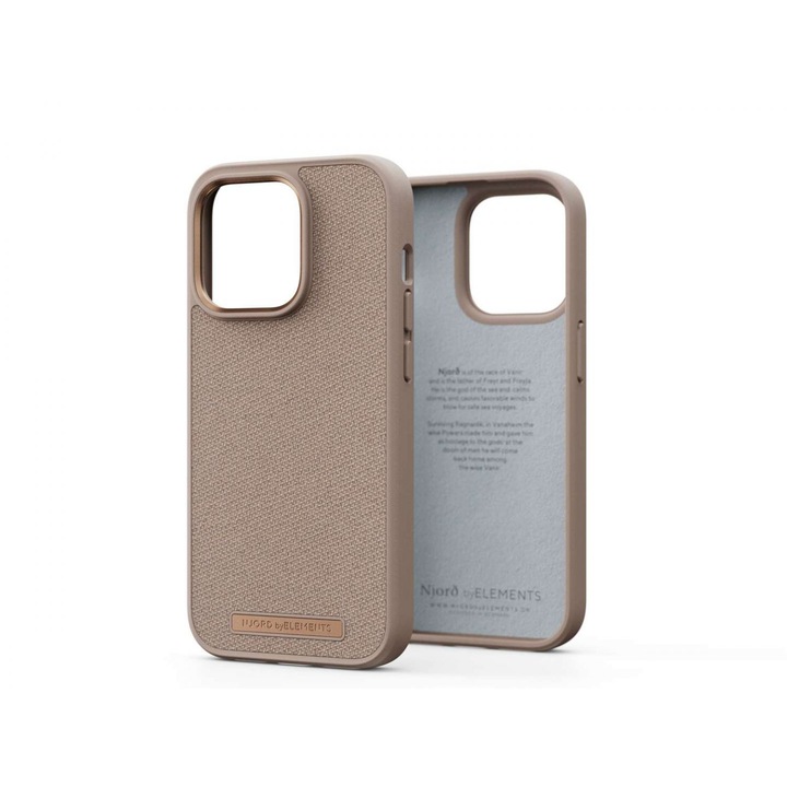 Husa iPhone 14 Pro, Njord, Plastic, Roz