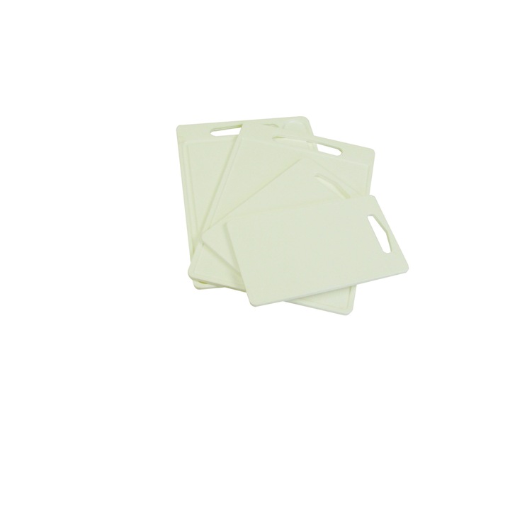 Set 4 bucati tocatoare de bucatarie, din plastic, 36x26cm(2 buc), 26x15cm(2 buc), Rival