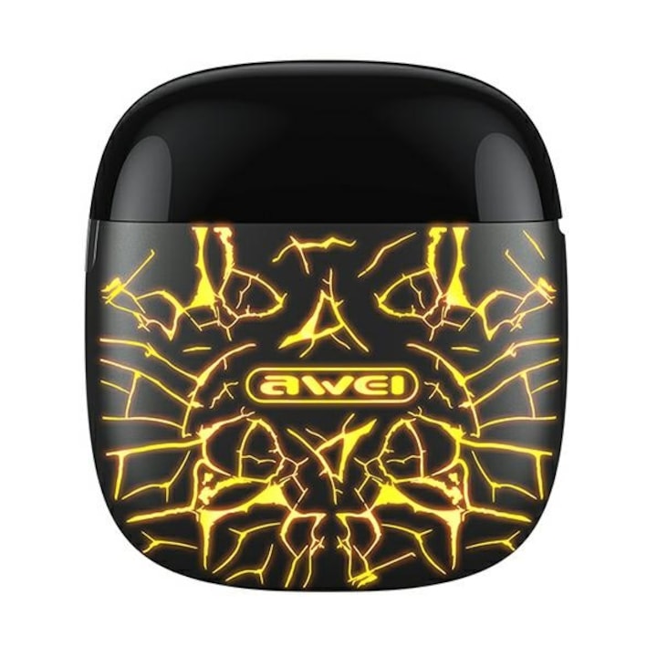 Casti AWEI Bluetooth 5.0 T28 Pro TWS + statie de andocare neagra