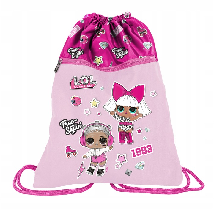 Gyermek hátizsák, Paso, LOL Surprise, Poliészter, Rózsaszín