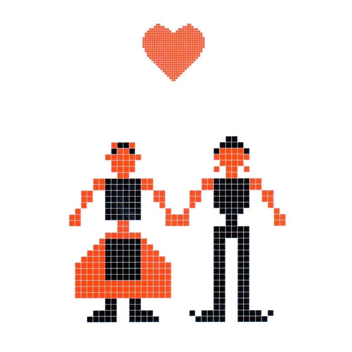 Felicitare - Cuplu motive populare