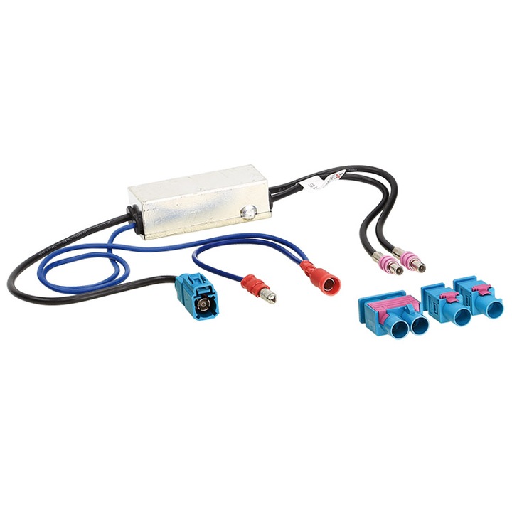 Autó antenna csatlakozó, ACV, Műanyag, Fakra, Audi/Skoda/VW-hez, Többszínű