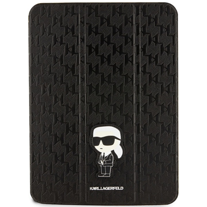 Husa pentru iPad 10.9, Karl Lagerfeld, Piele ecologica/TPU, Negru