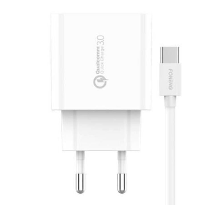 USB зарядно Foneng EU46 Type-C QC3.0