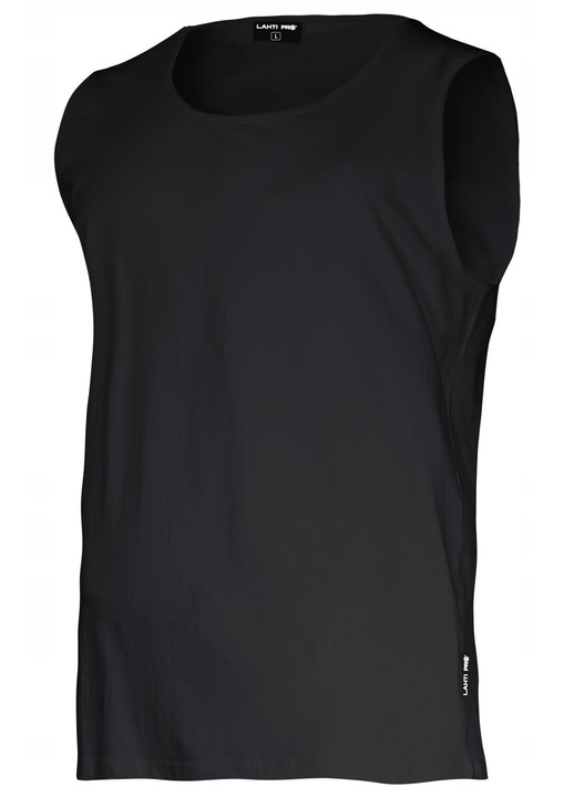 Tricou Bumbac Fara Maneci / Negru - 2xl