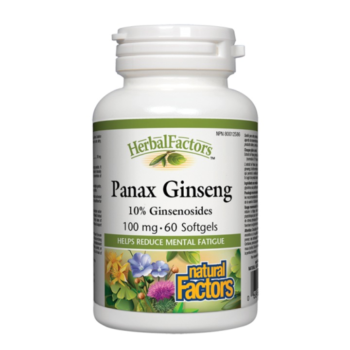 Supliment alimentar, Natural Factors, Panax Ginseng, Ginseng coreean, 60 capsule softgel