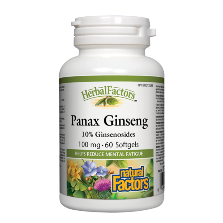 Supliment alimentar, Natural Factors, Panax Ginseng, Ginseng coreean, 60 capsule softgel