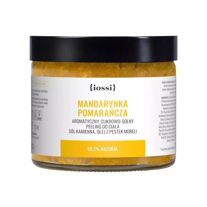 Exfoliant de corp, Iossi, Body Scrub, Mandarina/Portocala, 250 ml