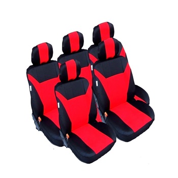 Set huse Scaun Auto Universale Flexzon, Rosu, MPV-5 10buc Set huse Scaun Auto Universale Flexzon, Rosu, MPV-5 10buc