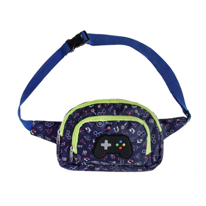 Többfunkciós táska 2 rekesszel és cipzárral, mérete 20x4x15 cm, többszínű