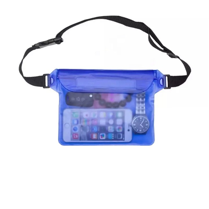 Подводна чанта Evia, мобилен телефон и аксесоари, водоустойчив материал, 22 х 17 см, лилав