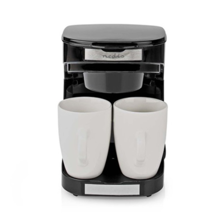 Кафемашина Nedis KACM140EBK, 450W, 0.25L, Ръчна, Черна
