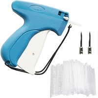 Pistol De Agatat Etichete Standard, NUODWELL, cu 2 ace de otel si 5000 de dispozitive de fixare cu barba de 1 inch pentru aplicatii delicate de etichete Albastru