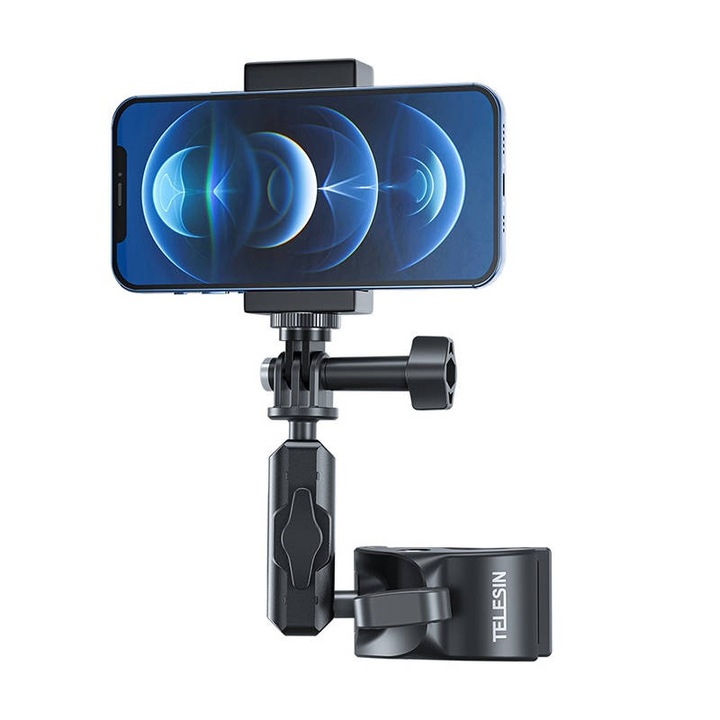 Univerzális kormánytartó karral és gopro tartóval TELESIN sportkamerákhoz GP-HBM-003