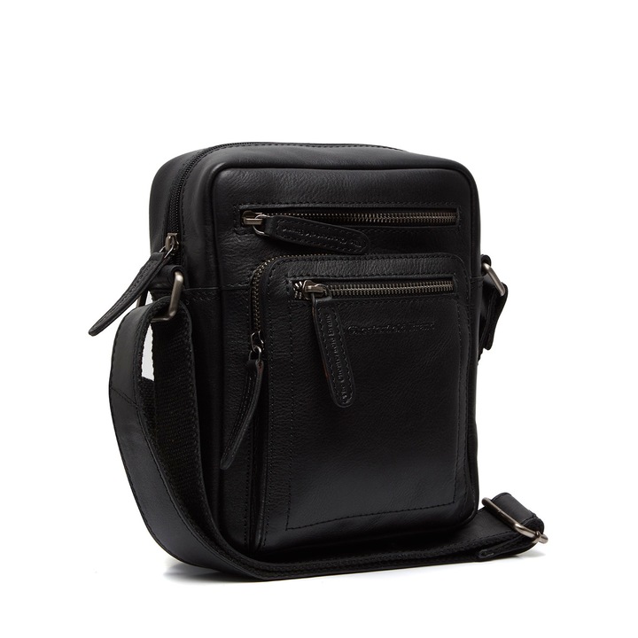 The Chesterfield Brand válltáska, természetes bőrből, Ancona, fekete