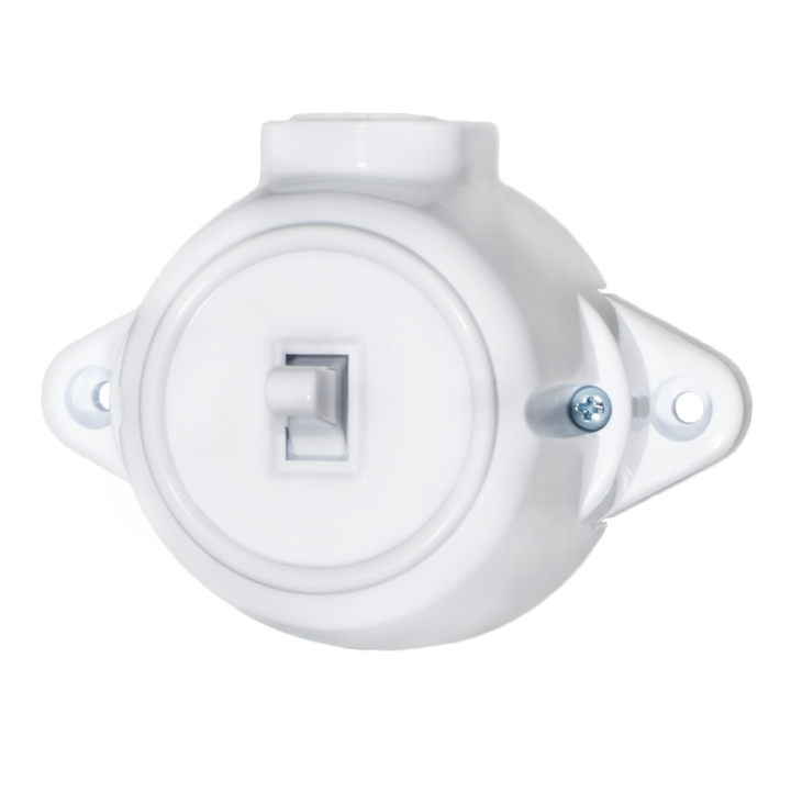 Intrerupator, Montaj exterior, Alb