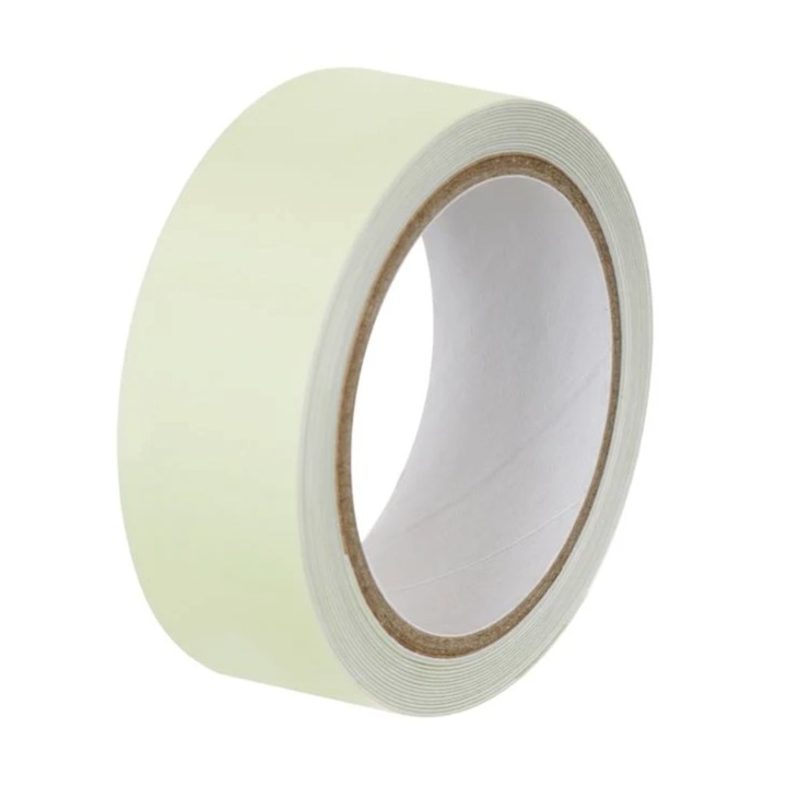 Banda Adeziva Fosforescenta cu Iluminare in Intuneric, 200 x 1.8 cm, Verde Neon