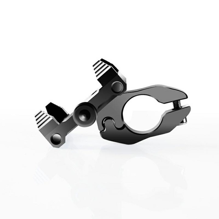 Suportul ajustabil pentru telefon cu montare pe ghidon bicicleta in culoarea neagra