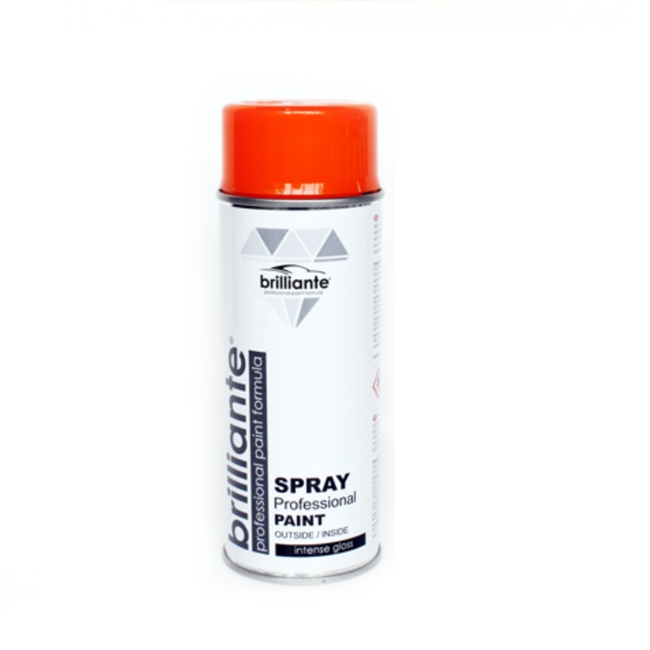 Vopsea Auto Spray, BRILLIANTE, Portocaliu Pur, RAL 2004, 400 ml