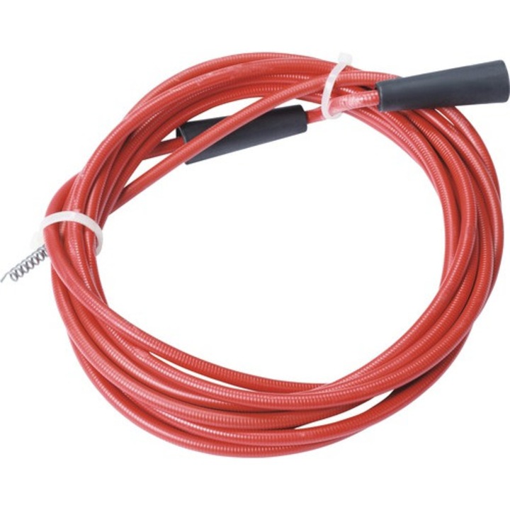 Dispozitiv Tip Sarpe Rothenberger 5m Ø6,7mm, Pentru Desfundat Curatat Tevi, Rosu