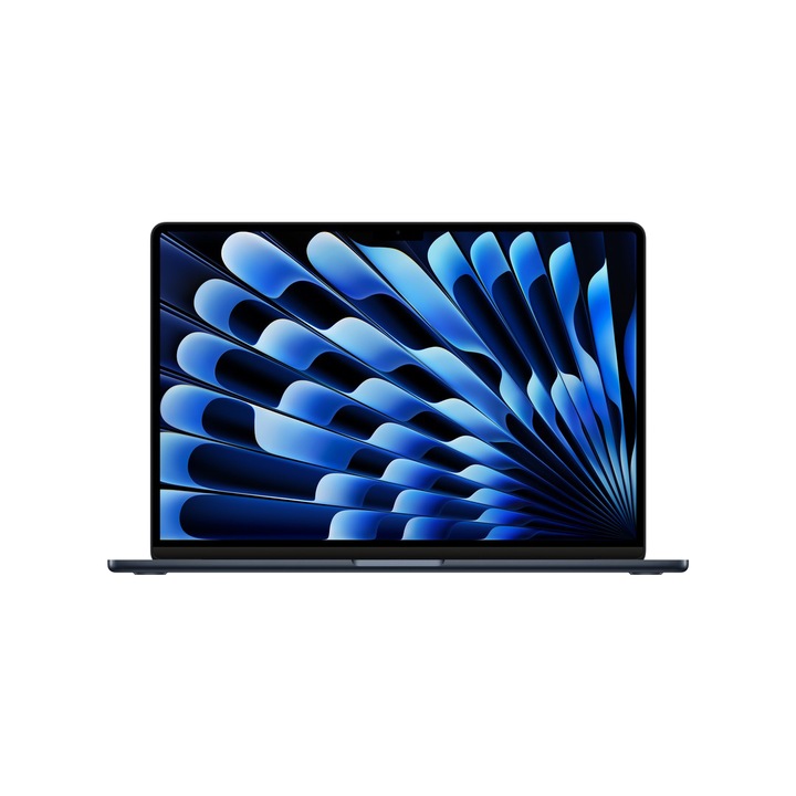 Apple MacBook Air 15.3" laptop, Apple M2 chip 8 core, 8GB, 512GB, Apple 10 core GPU, macOS, Magyar billentyűzet, Midnight - 2023