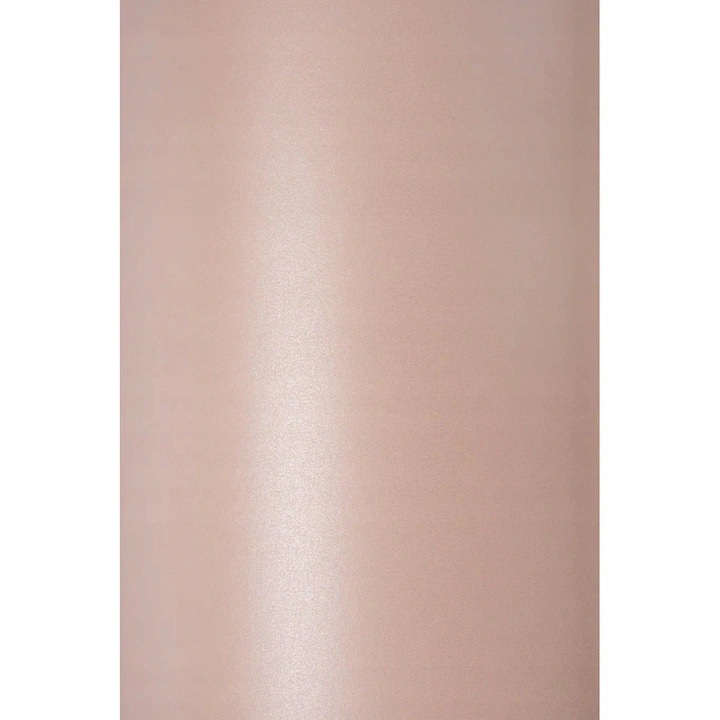 Hartie Decorativa Colorata Metalizata, Netuno, Sirio Pearl, A4, 210x297 mm, 125g, Misty Rose Roz, 10 Buc