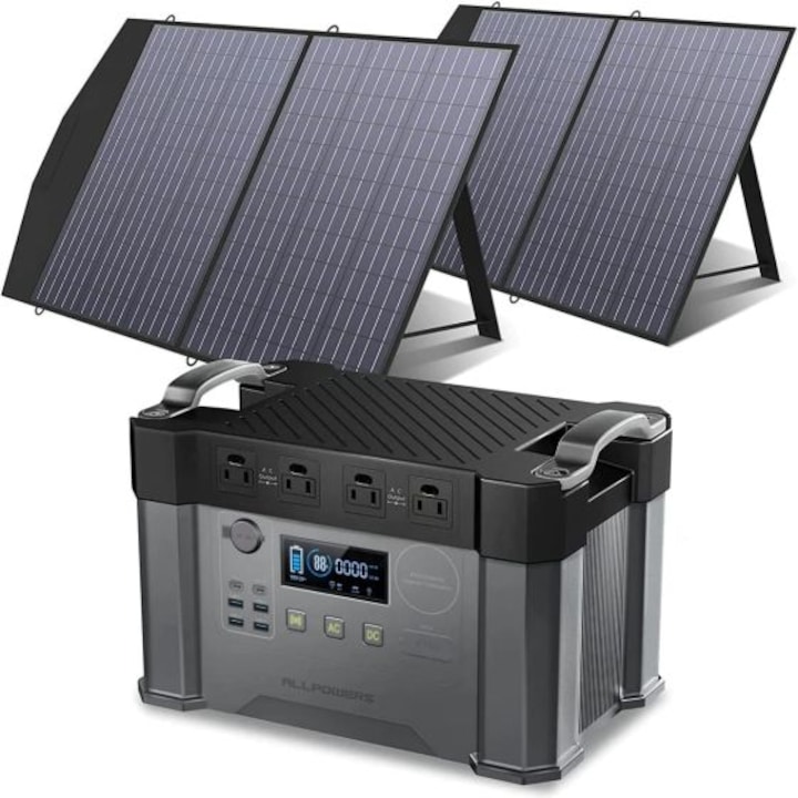 Соларна система ALLPOWERS S2000 2kW с 2 броя панели 100W
