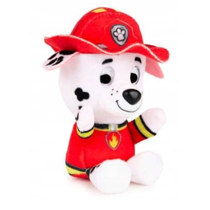 Jucarie de plus Paw Patrol - Marshall, Spin Master, 8 cm, Multicolor