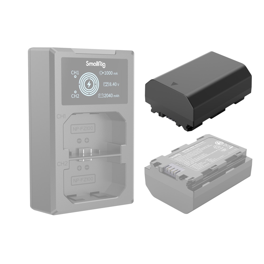 vhbw caricatore Micro-USB + USB-C duale compatibile con Sony Alpha 7R IVA, A6600, A6700, 9R, 9S camera + cavo Micro-USB + LED