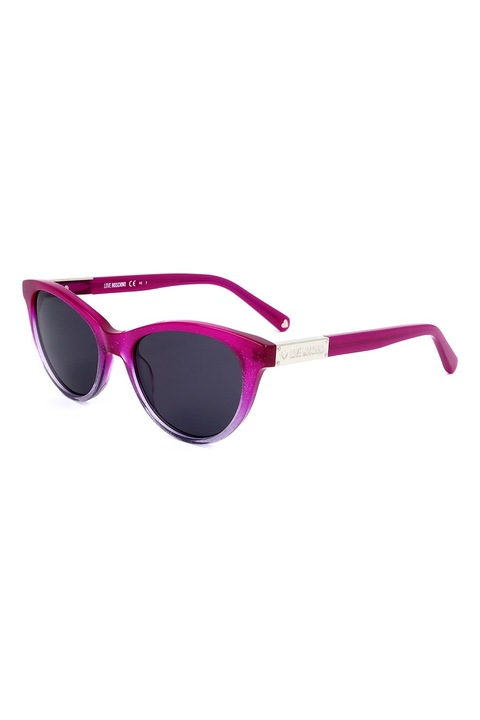 Love Moschino, Слънчеви очила Cat-Eye с плътен цвят, 53-18-140, Фуксия