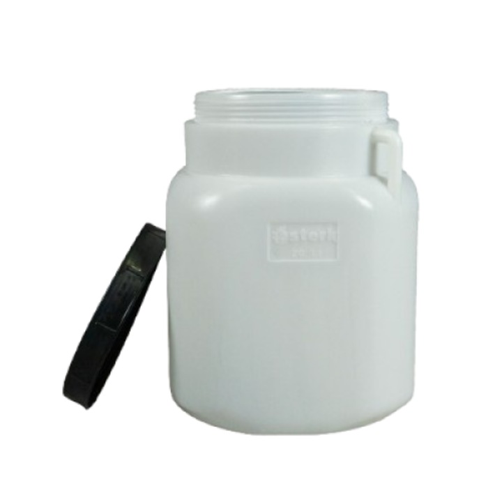 Sticla de apa Sterk, Capacitate 10 l., patrat RK, Alb