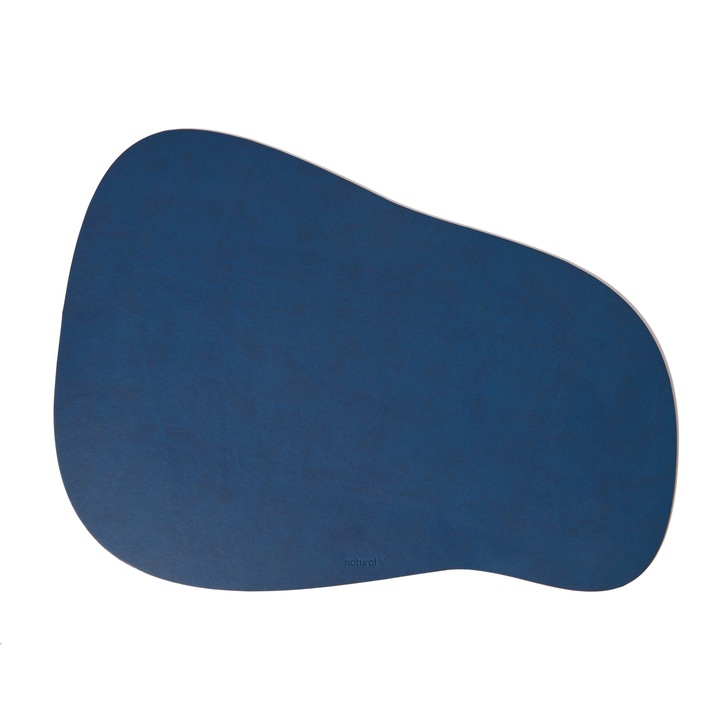 Set suport farfurii din PU biogreen, oval, 2buc, albastru, ORIGIN