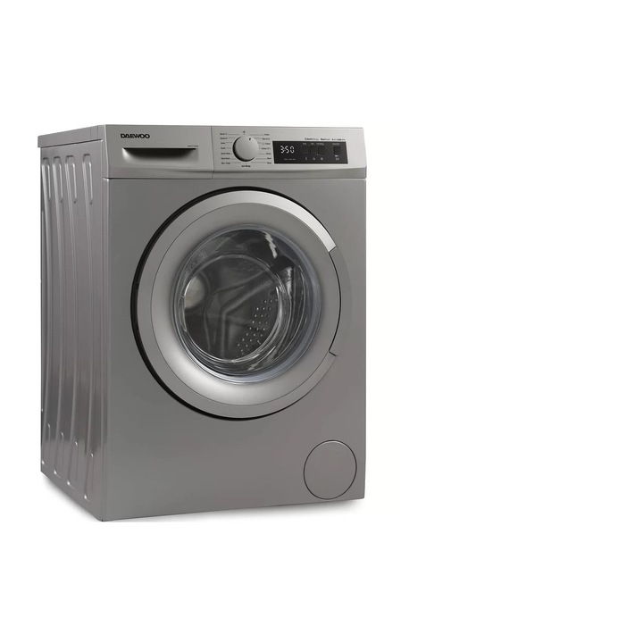 Masina de spalat rufe Daewoo WM812T1SB0BG, Silver, 1200 rpm, 8 kg, 15 programe, Clasa B