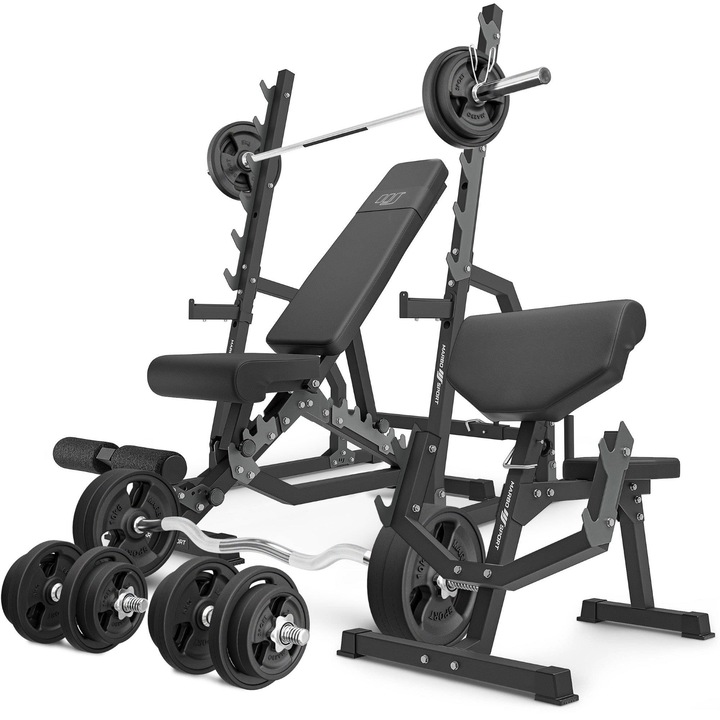 Set aparat multifunctional, Marbo Sport, 113 kg, Negru