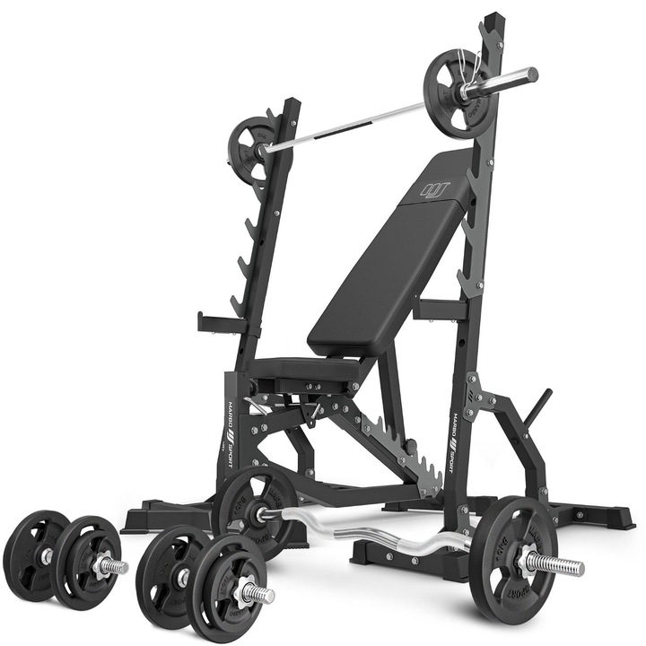 Set aparat multifunctional, Marbo Sport, 83 kg, Negru