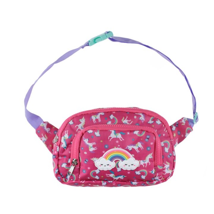 Gyerektáska, rekeszes, állítható övvel, Eredeti minőség, sokszínű