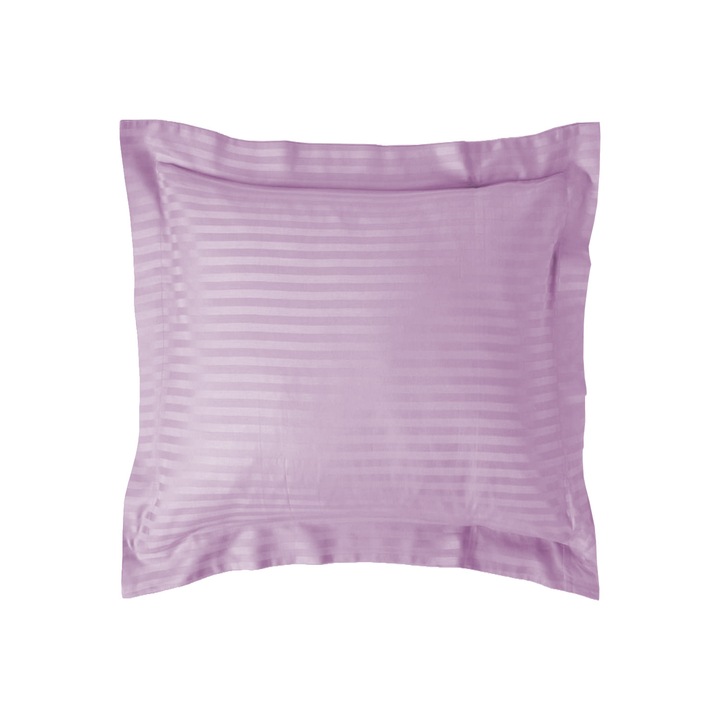 Fata de perna Damasc policoton dunga 1 cm, 40 x 40 cm, Pucioasa, Lila