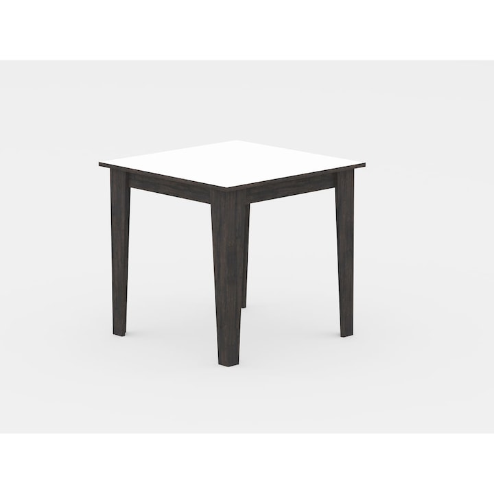 Кухненска маса, 80х80 см, тъмнобял карбон, квадратна, ПДЧ, уникален дизайн, Sasta by Fichi