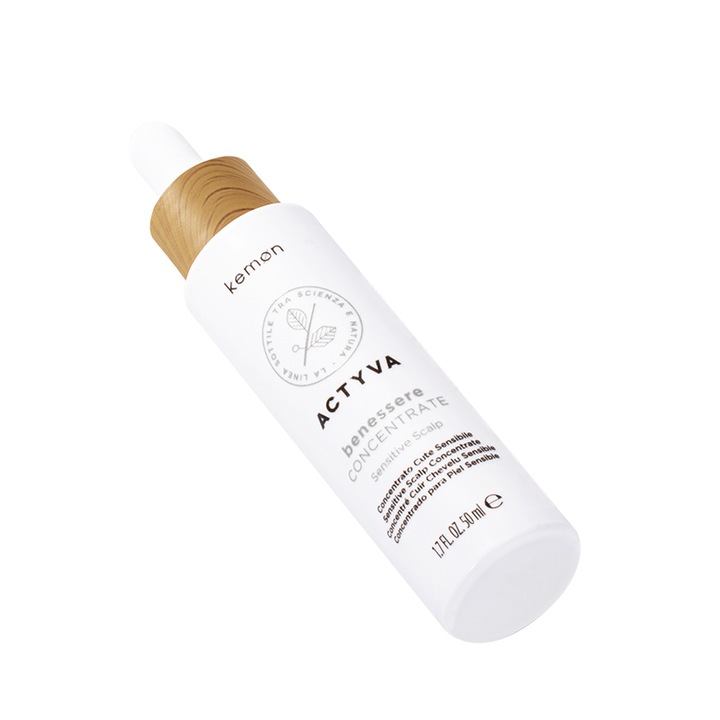 Успокояващ концентрат за чувствителен скалп Kemon Actyva Benessere, 50 мл