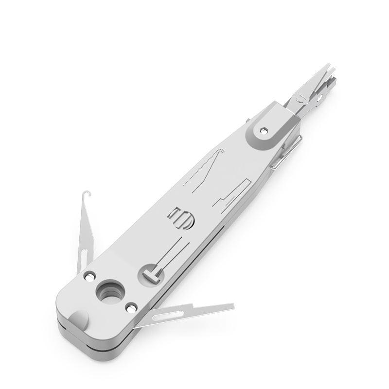 Инструмент за кримпване Punch Down Tool със самонарязване, сив eMAG.bg