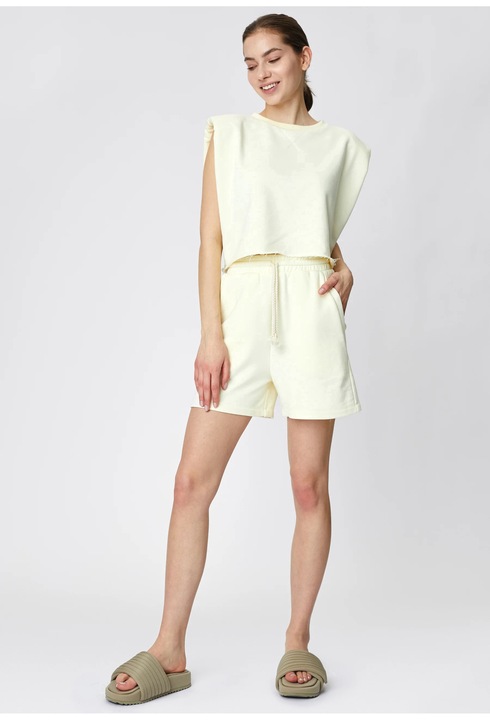 Pantaloni de trening scurti ivoire, Ivoire