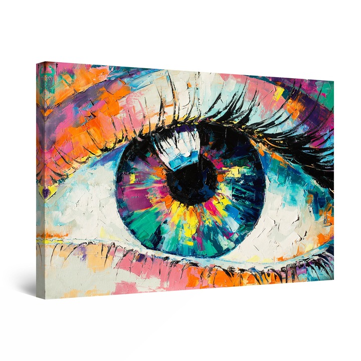 Tablou canvas, Startonight, Culori in privire, panza plus sasiu lemn, dimensiune 90 x 60 cm
