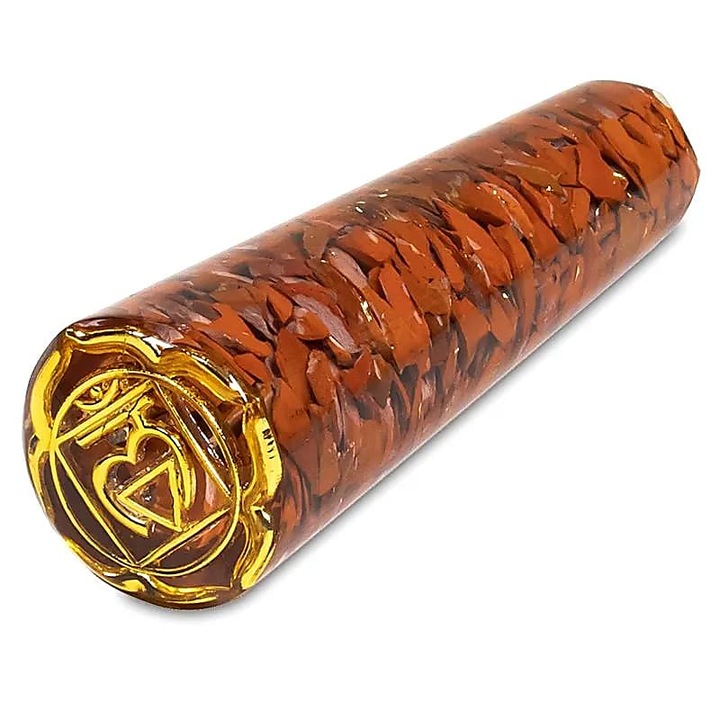 Orgonite masszázspálca - Muladhara 11cm