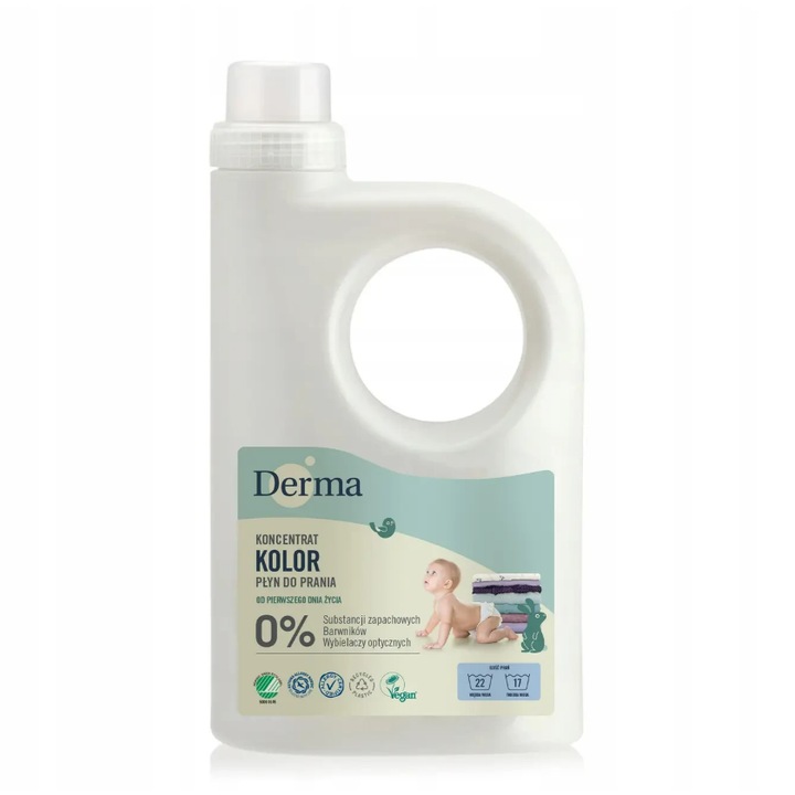 Mosószer, Derma, Baba, Színes ruha, 945 ml