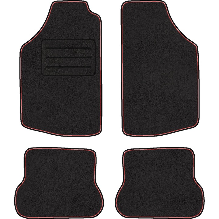 Set 4 covorase auto, Motohobby, VOLKSWAGEN SCIROCCO I (1974 - 1981) VELUR ROSU