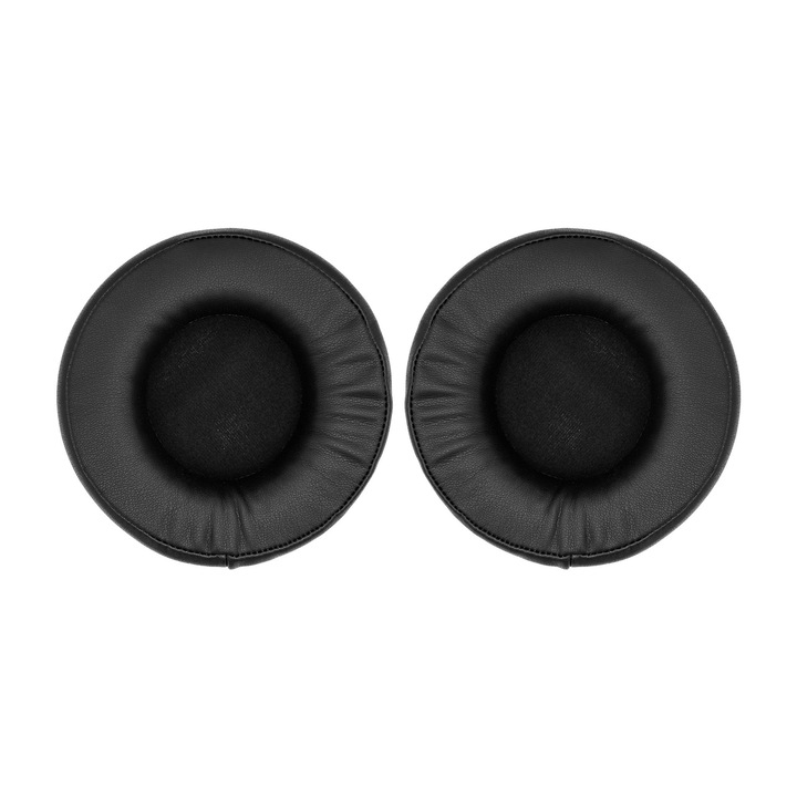 Set 2 bureti PadForce pentru casti Audio-Technica ATH-AD2000X, AD1000X, AD900X, A900X, A900, AD700X, A700X, A700, AD500X, A500X, A500, W5000, AG1, A950LP - Negru, Piele ecologica